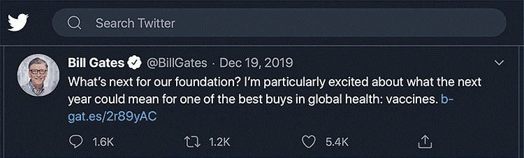 Bill Gates tweet bill gates single